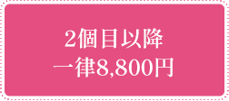 2個目以降一律8,800円